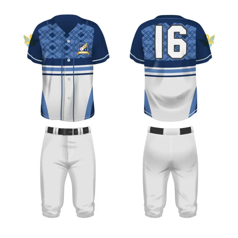 Custom BLUE baseball uniforms