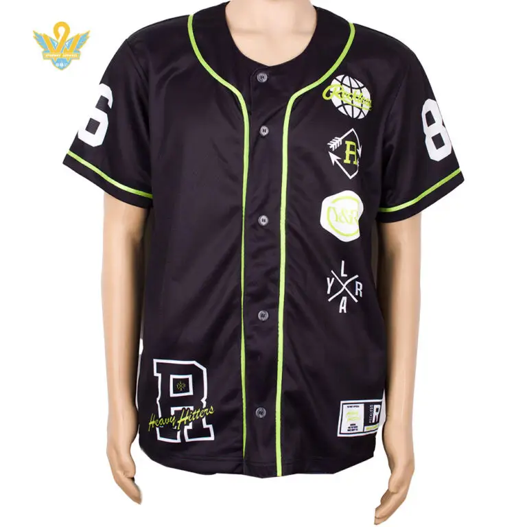 Custom Baseball Jerseys 3 Custom Subliamtion black baseball jersey