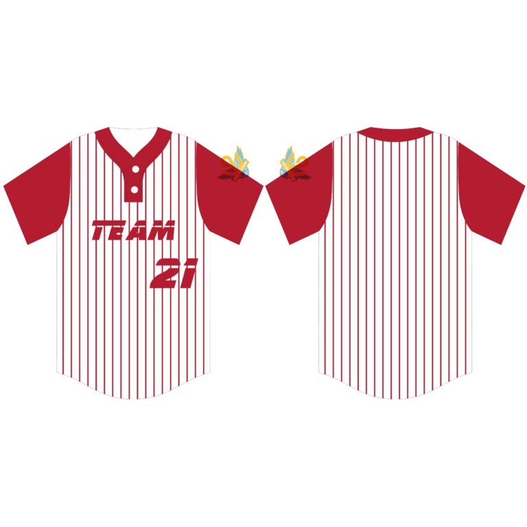 Red stripes Softball Jersey